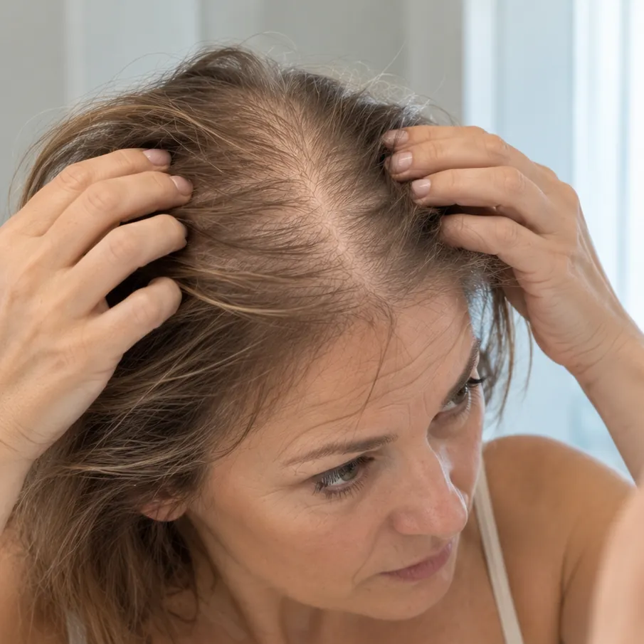 Riga dei capelli più larga