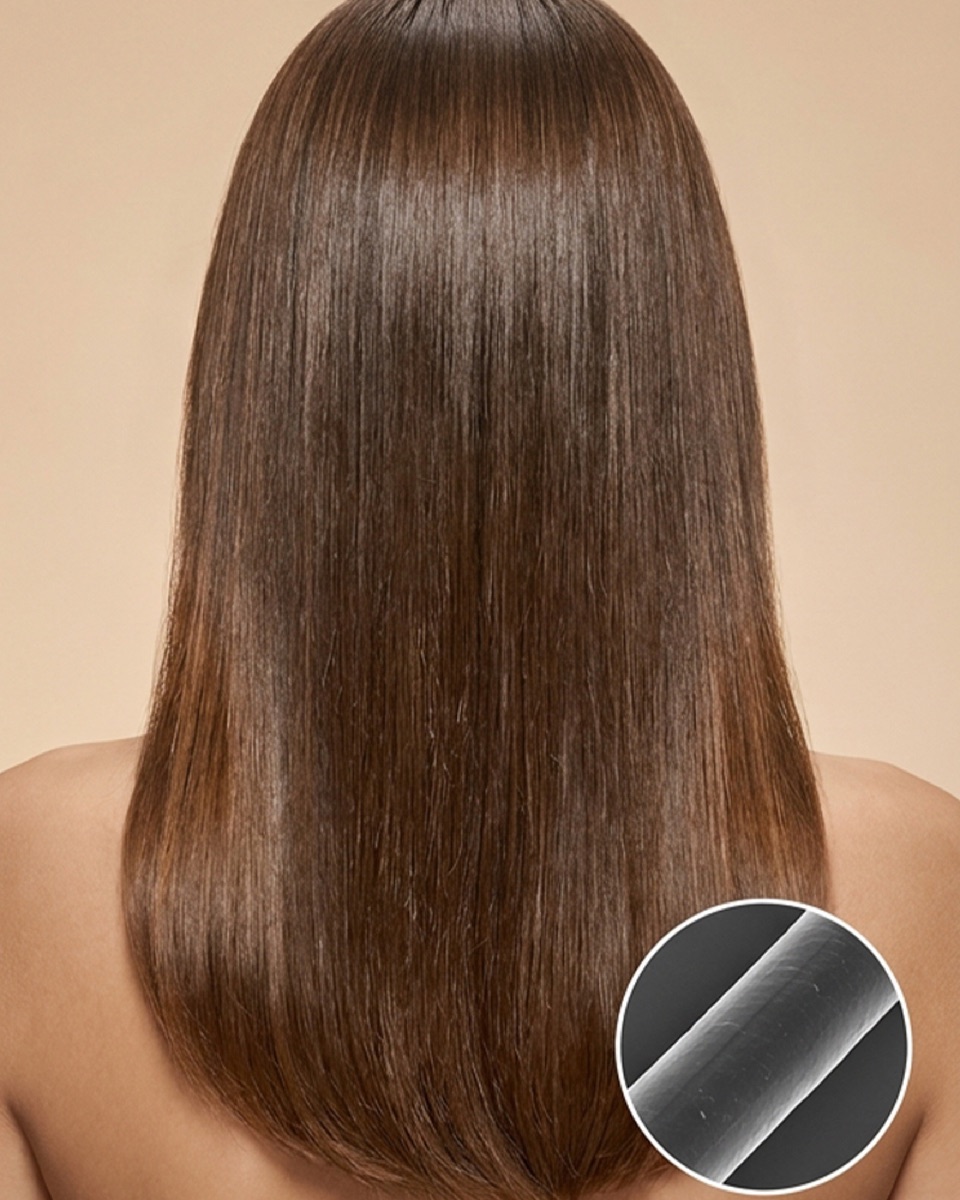 Capelli luminosi dopo l'uso