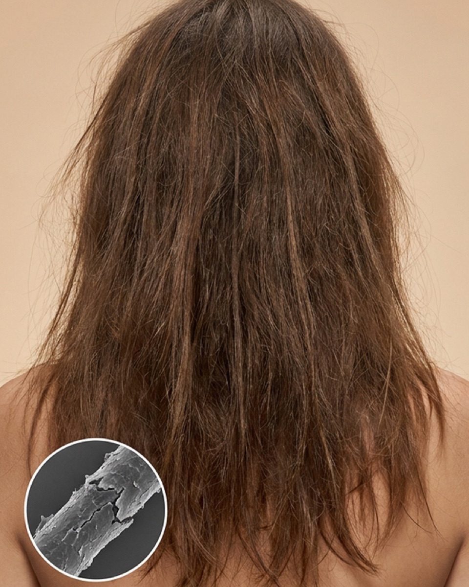 Capelli secchi prima dell'uso