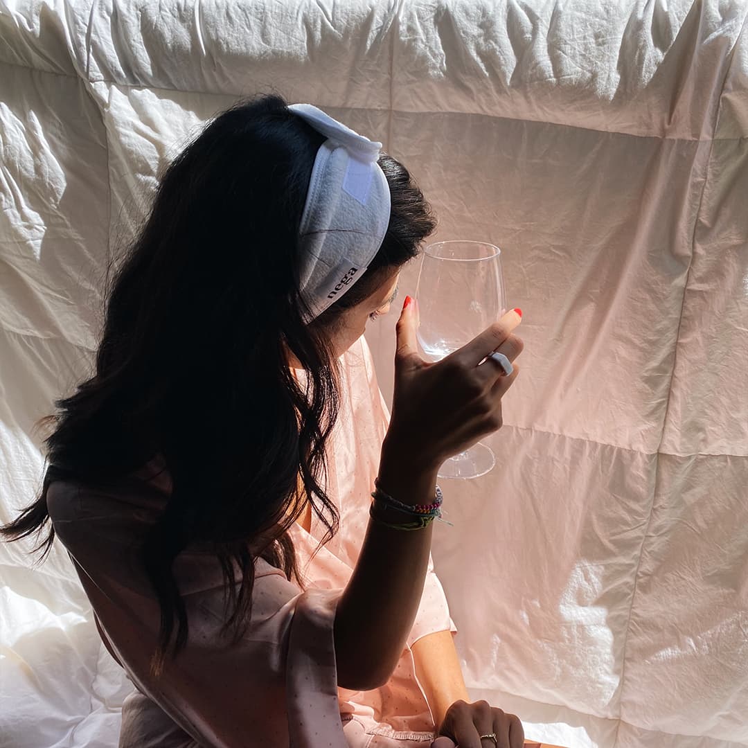 Fascia protettiva per capelli Nega (bianca) - 4